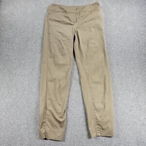 Talbots Womens Modern Khaki Pants 10 Tan Straight Leg Business Career Casual